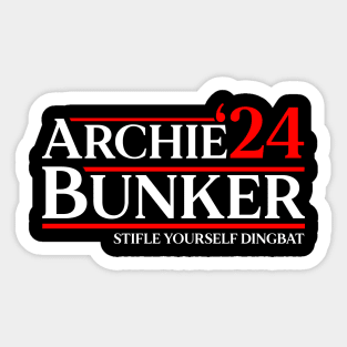Archie Bunker 24 Stifle Yourself Dingbat 2024 Sticker